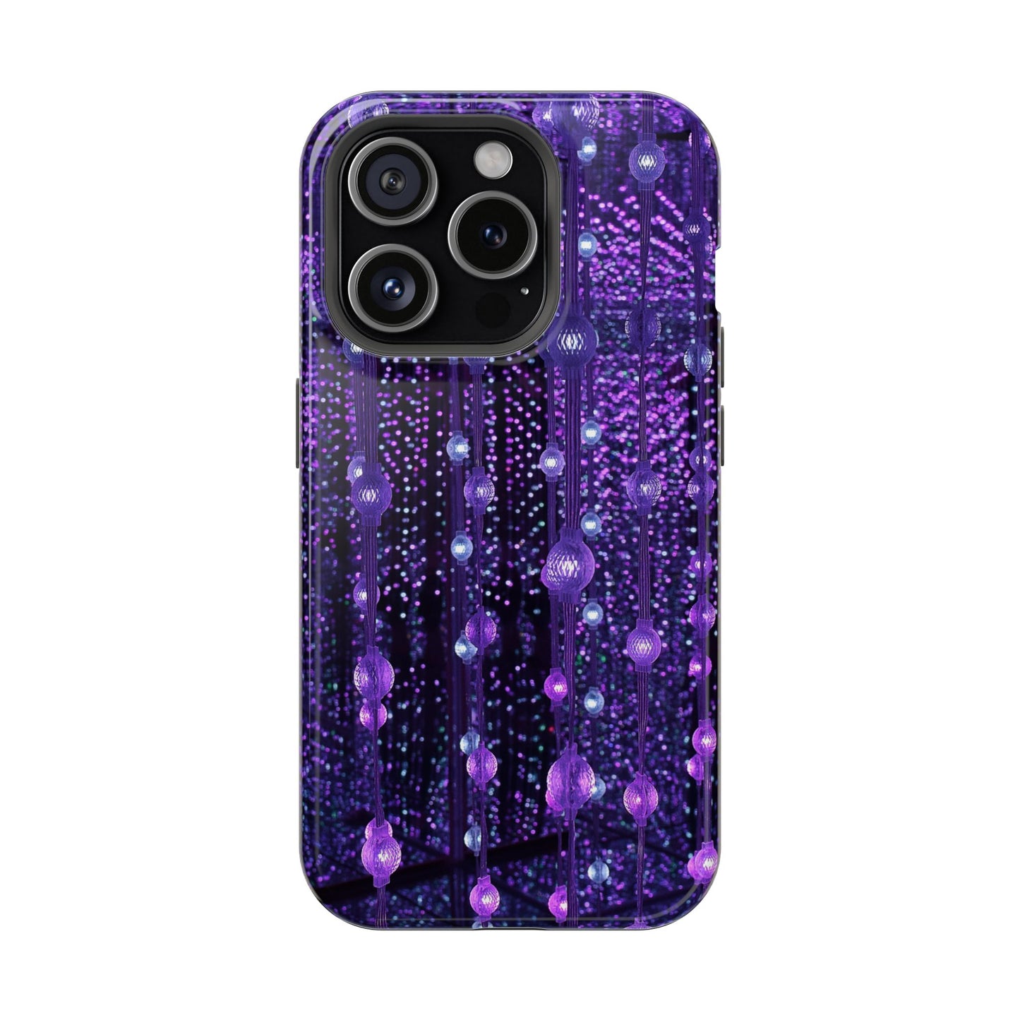 Purple Raindrops MagSafe® Compatible Tough Case for iPhone