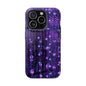 Purple Raindrops MagSafe® Compatible Tough Case for iPhone