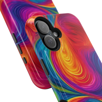 Tie Dye Color Swirl MagSafe® Compatible Tough Case for iPhone