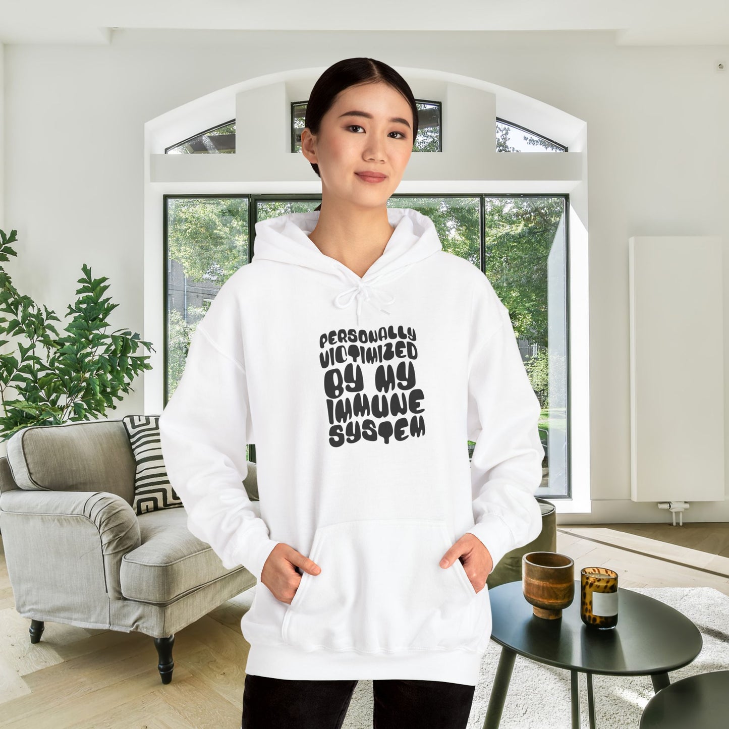 Personally Victimized By My Immune System Heavy Blend™ Hooded Sweatshirt