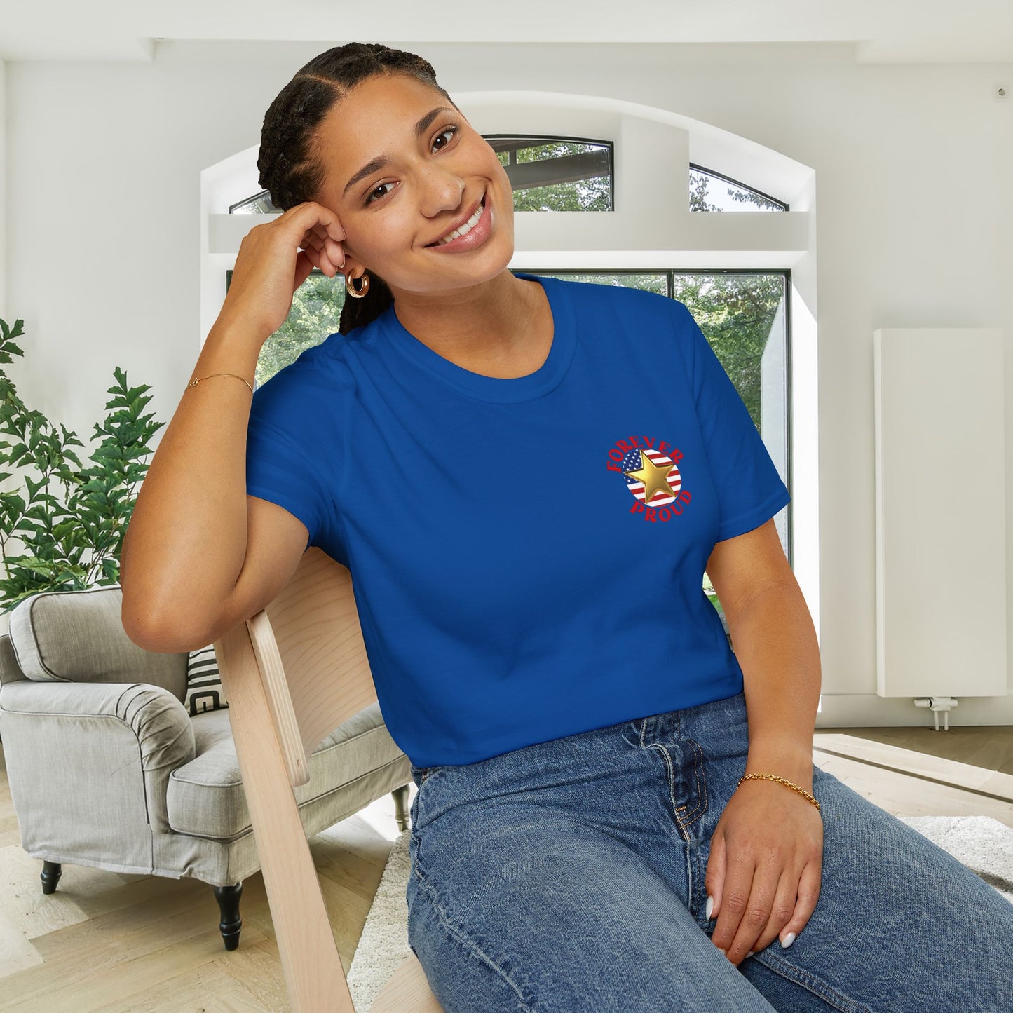 Gold Star Wife Forever Proud Adult T-shirt