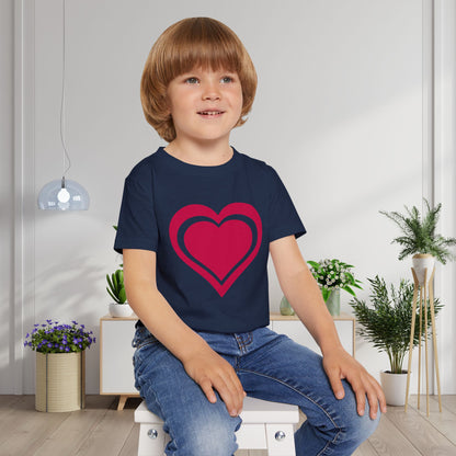 Outline Heart Heavy Cotton™ Toddler T-shirt