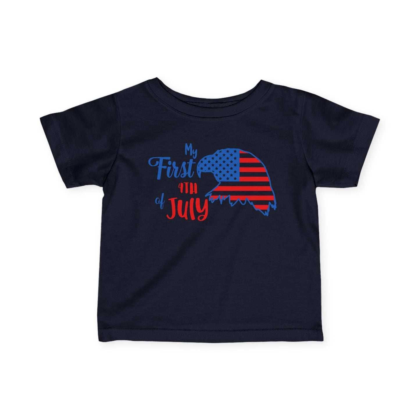 My First 4th of July (Eagle) Infant Soft T-Shirt
