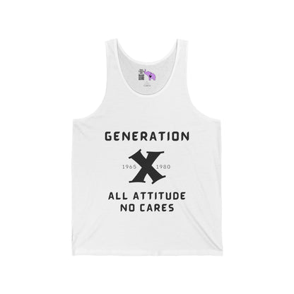 GenX All Attitude No Cares w/Years Adult Unisex Tank