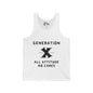 GenX All Attitude No Cares w/Years Adult Unisex Tank