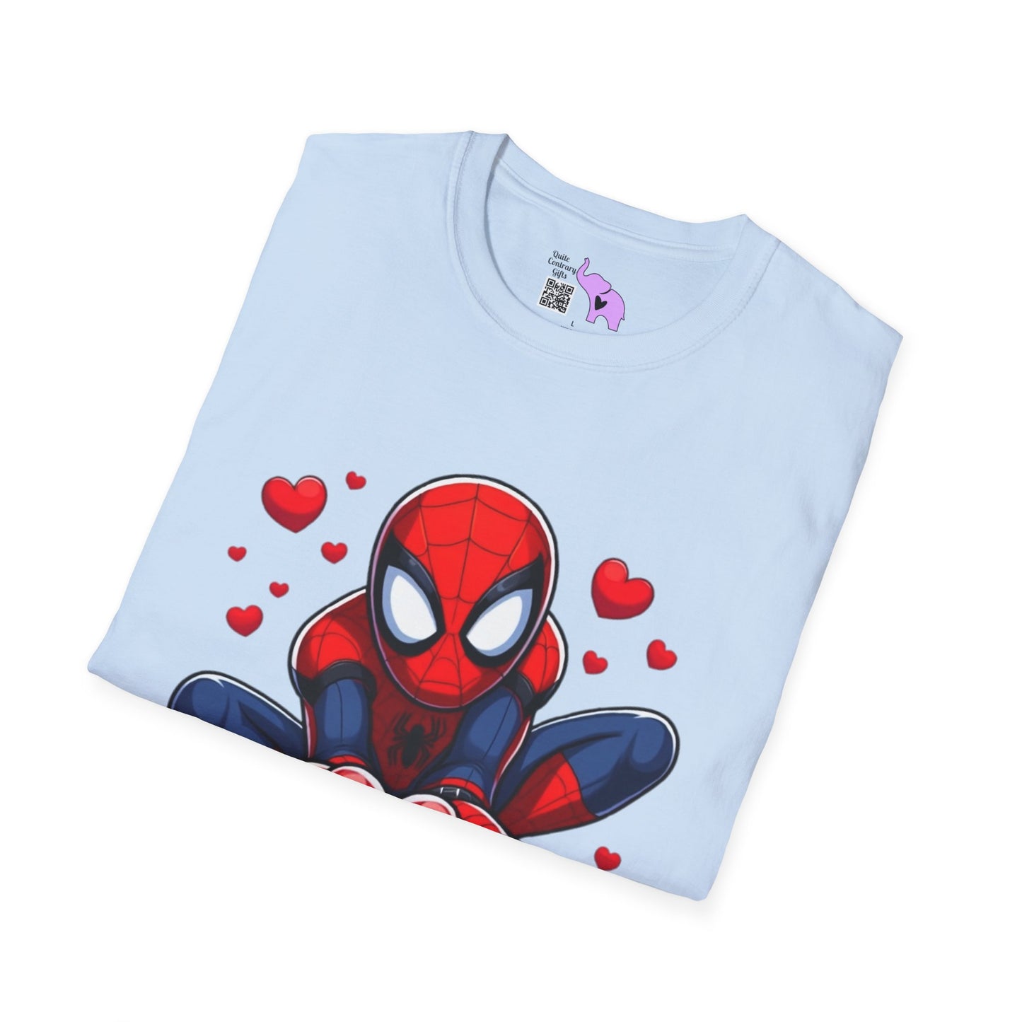 Valentines Spiderman Adult T-shirt