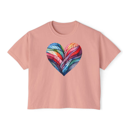 Heart of Many Colors Women's Boxy Tee