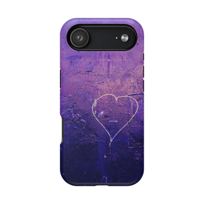 Purple Heart Wall MagSafe® Compatible Tough Case for iPhone
