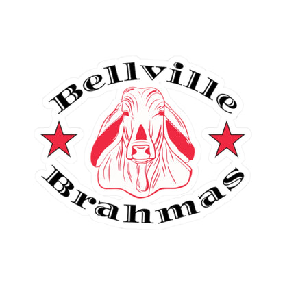 Bellville Brahmas Classic, Black Kiss-Cut Decal