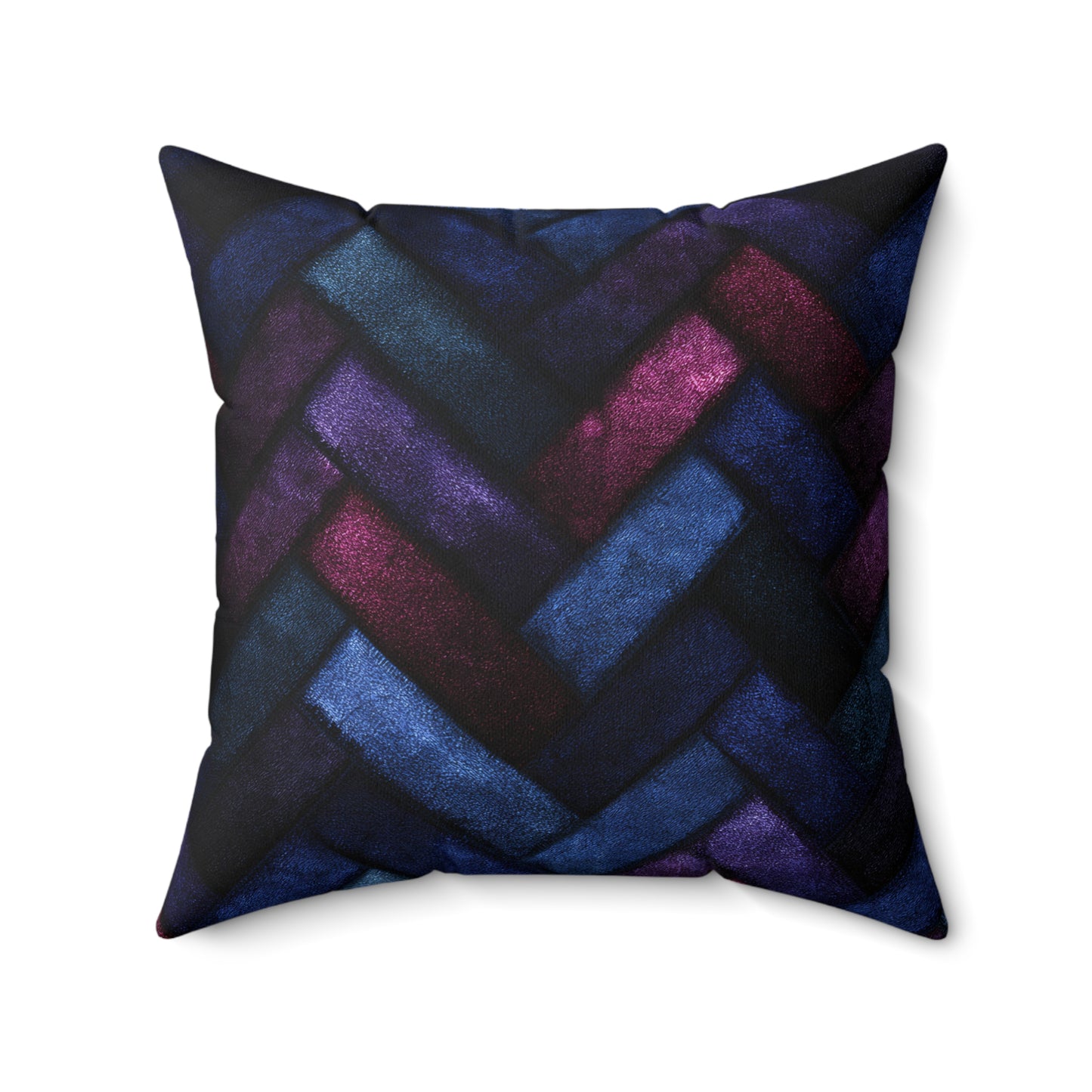 Velvet Angles Print Throw Pillow