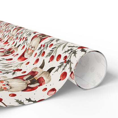 Jingle & Holly Santa Wrapping Paper