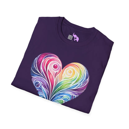 Colorwave Heart Adult T-shirt
