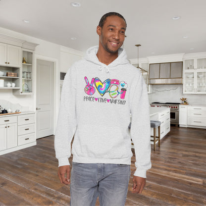 Love Peace Nursing Heavy Blend™ Hooded Sweatshirt