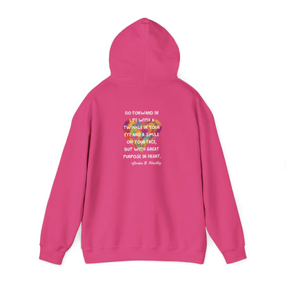 Go With Purpose In Heart Heavy Blend™ Hooded Sweatshirt