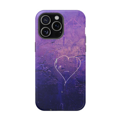 Purple Heart Wall MagSafe® Compatible Tough Case for iPhone