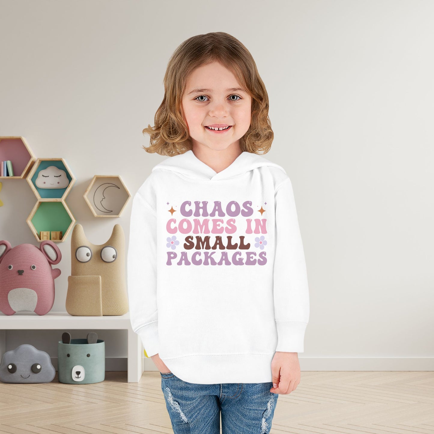 Chaos Comes In Small Packages Toddler Hoodie