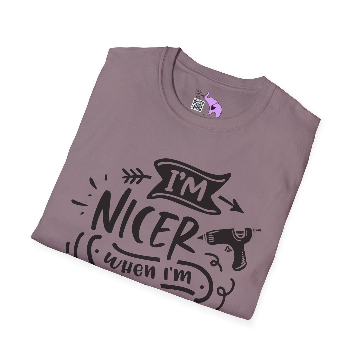 I'm Nicer When I'm Crafting Adult T-shirt