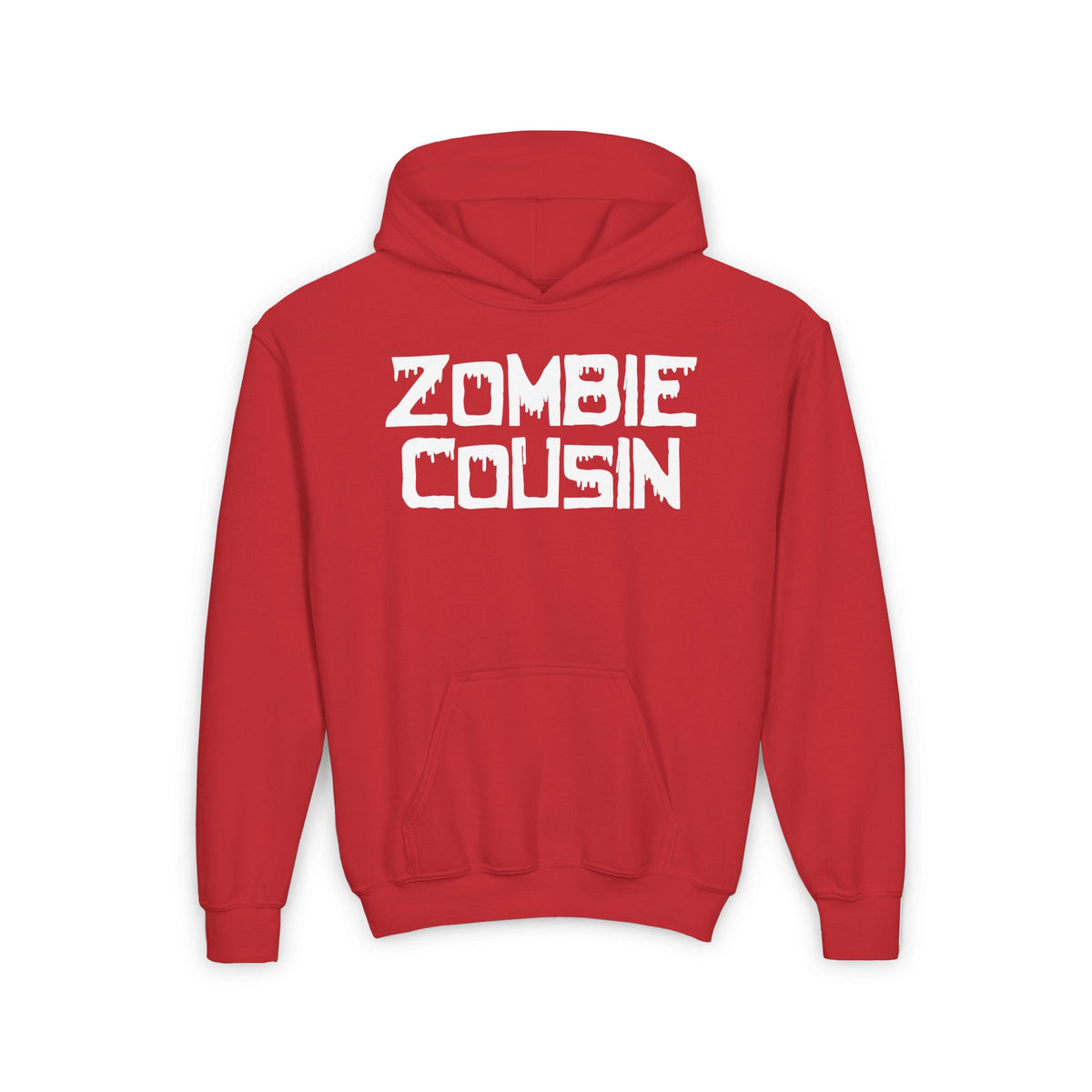 ""Zombie Cousin Youth Heavy Blend Hoodie
