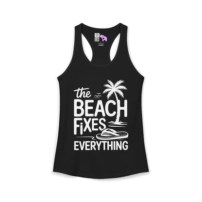 The Beach Fixes Everything Women's Ideal Racerback Tank