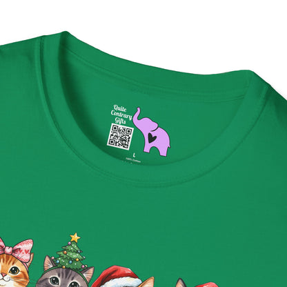 Meowy Christmas Crew Adult T-shirt