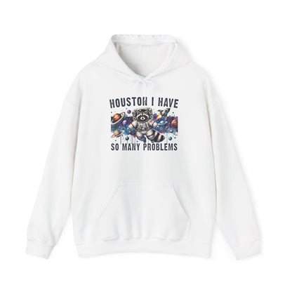 Houston I Have So Many Problems (Panda) Heavy Blend™ Hooded Sweatshirt