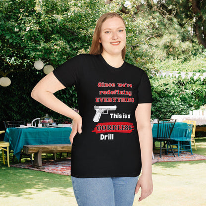 2A Redefining Gun as a Cordless Drill Adult T-shirt
