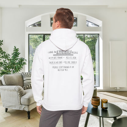 I'm An Invisible Warrior Heavy Blend™ Hooded Sweatshirt
