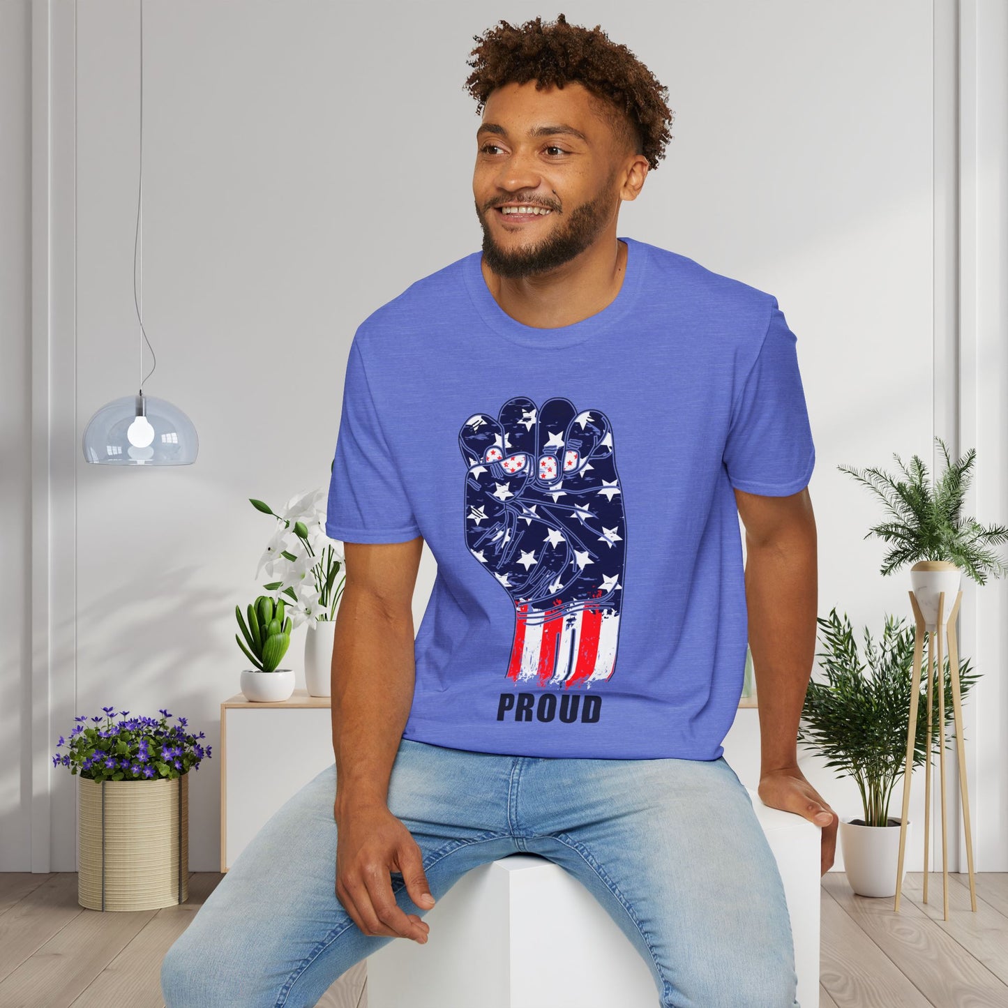 American Proud (Fist) Adult T-shirt