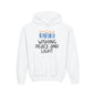 Hanukkah Wishing Peace & Light Youth Hoodie