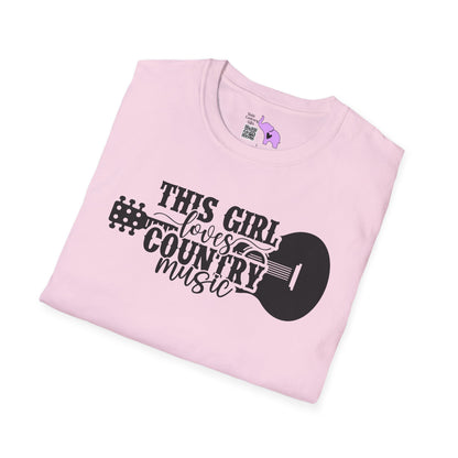 This Girl Loves Country Music Adult T-shirt