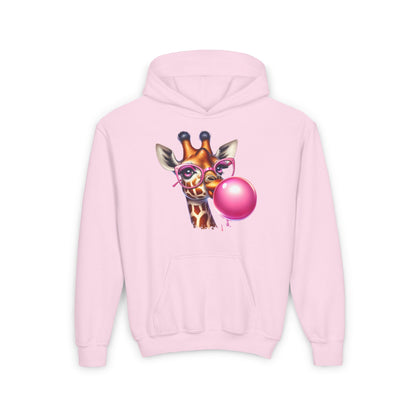 Girraffe Blowing Bubble Youth Heavy Blend Hoodie
