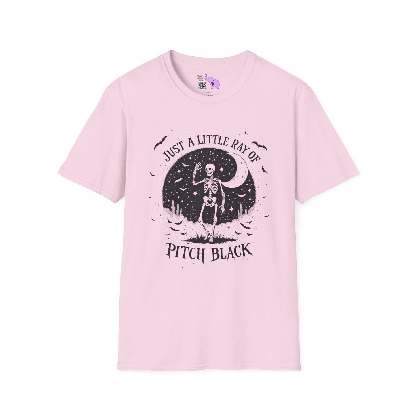 Just A Little Ray of Pitch Black (Crescent Moon) Adult T-shirt