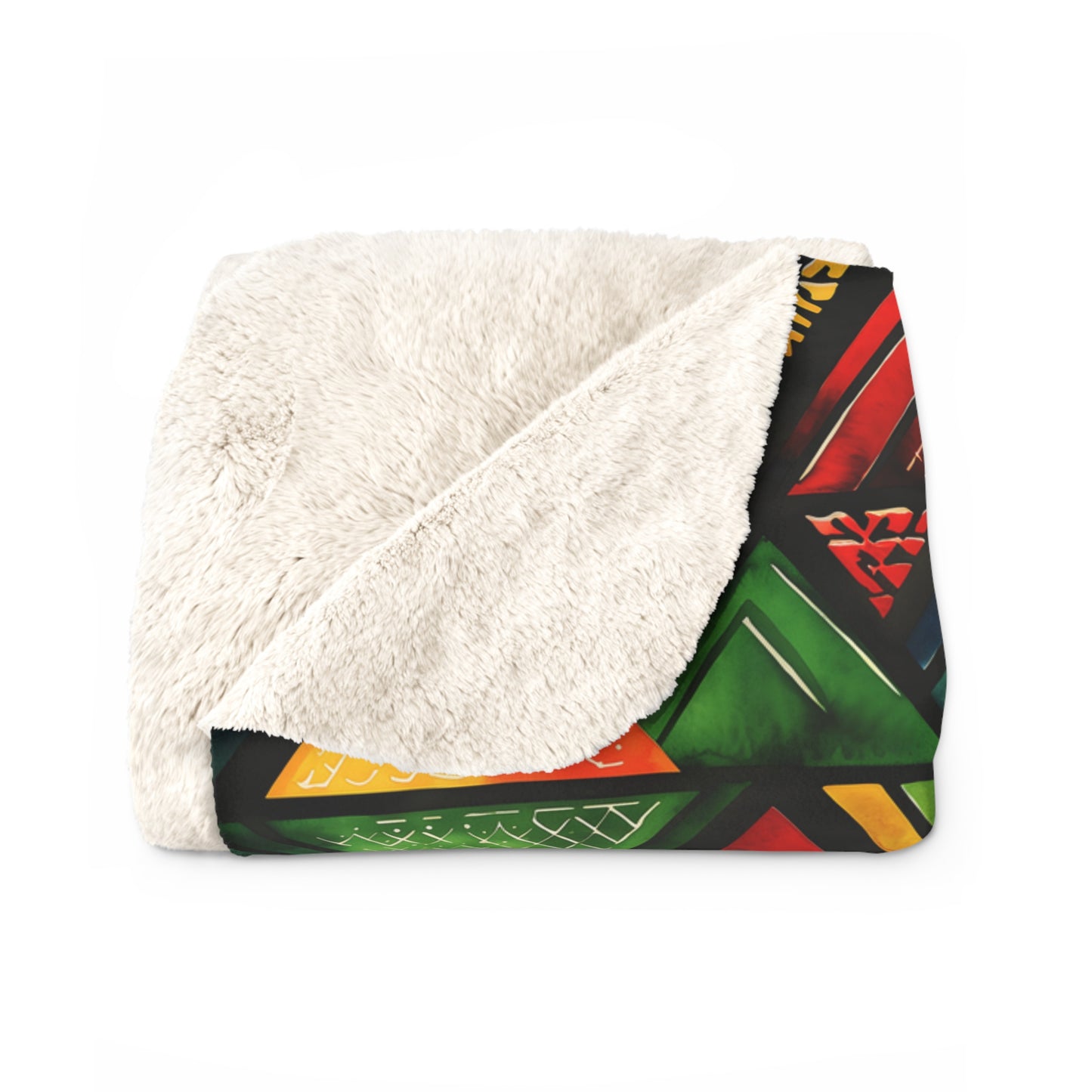 Ancestor Echo Sherpa Fleece Blanket