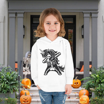 Dabbing Unicorn Skeleton Toddler Hoodie