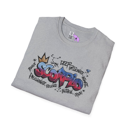 Scorpio Street Art Adult T-shirt