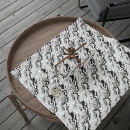 Frost Veil Marble Wrapping Paper