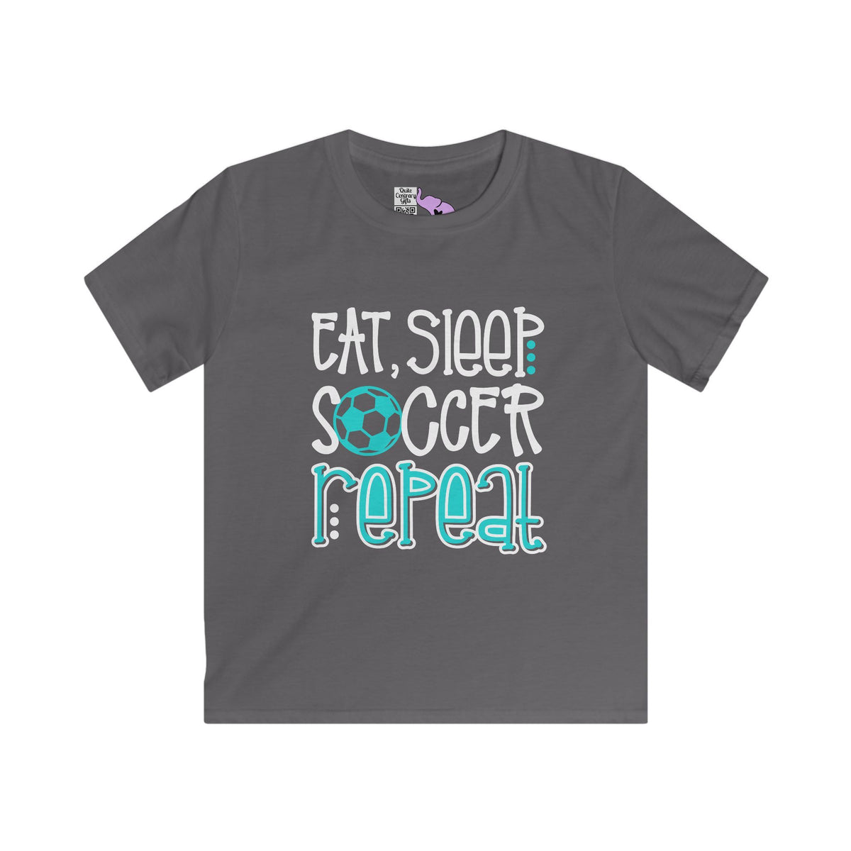 Eat, Sleep, Soccer Repeat Youth Softstyle Tee