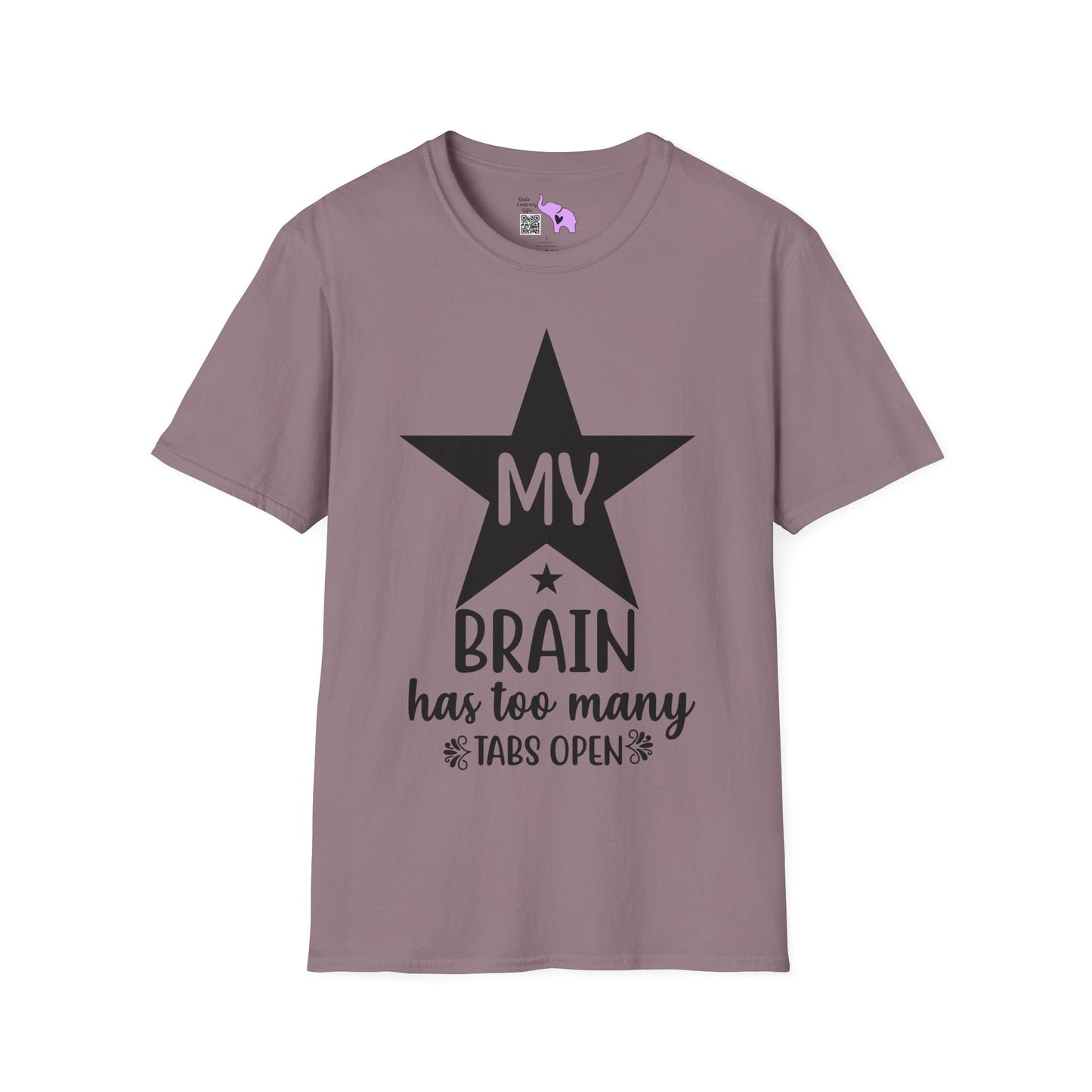 My Brain Has Too Many Tabs Open (Star) Adult T-shirt