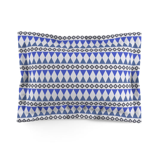 Sapphire Cairn Stripes Microfiber Pillow Sham