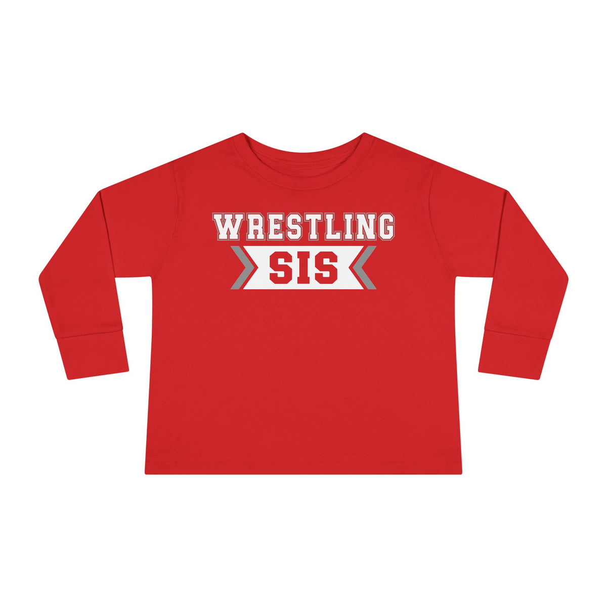 Wrestling Sis Toddler Long Sleeve Tee