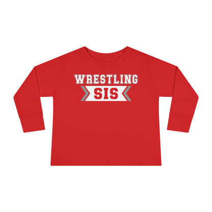 Wrestling Sis Toddler Long Sleeve Tee