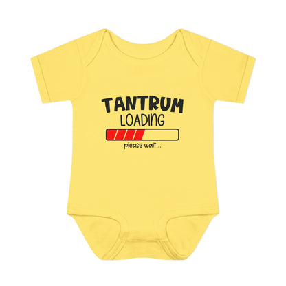 Tantrum Loading Please Wait Baby Rib Bodysuit