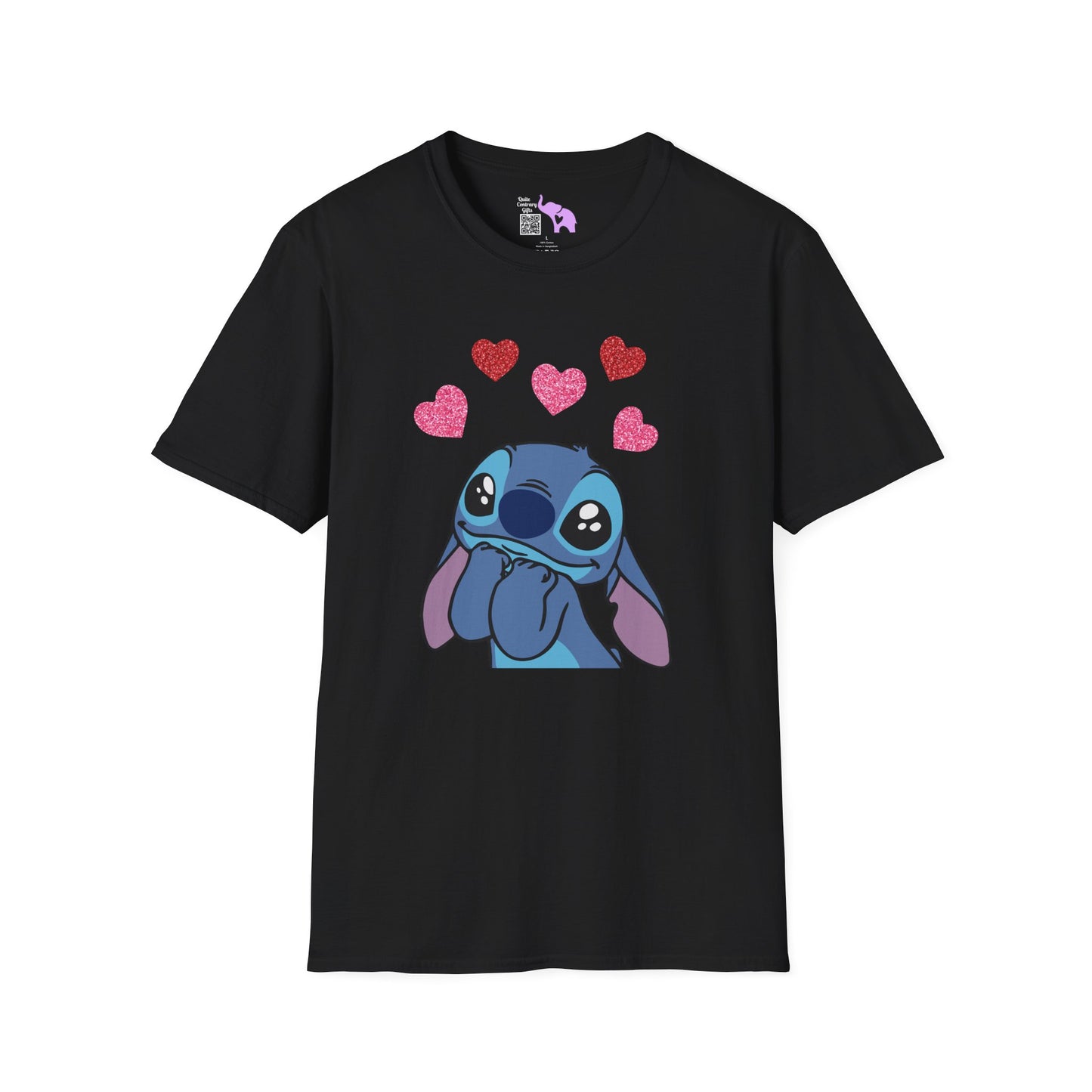 Stitch in Love Adult T-shirt