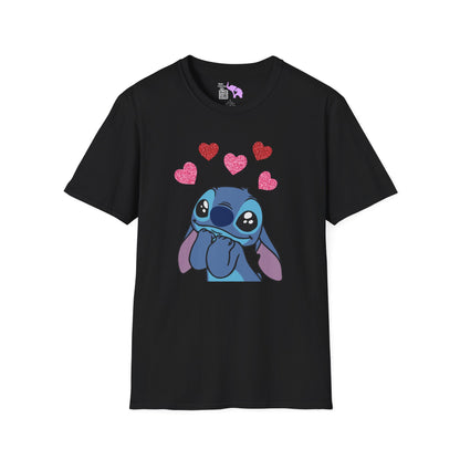 Stitch in Love Adult T-shirt