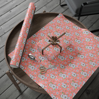 Jasmine Blush Garden Wrapping Paper