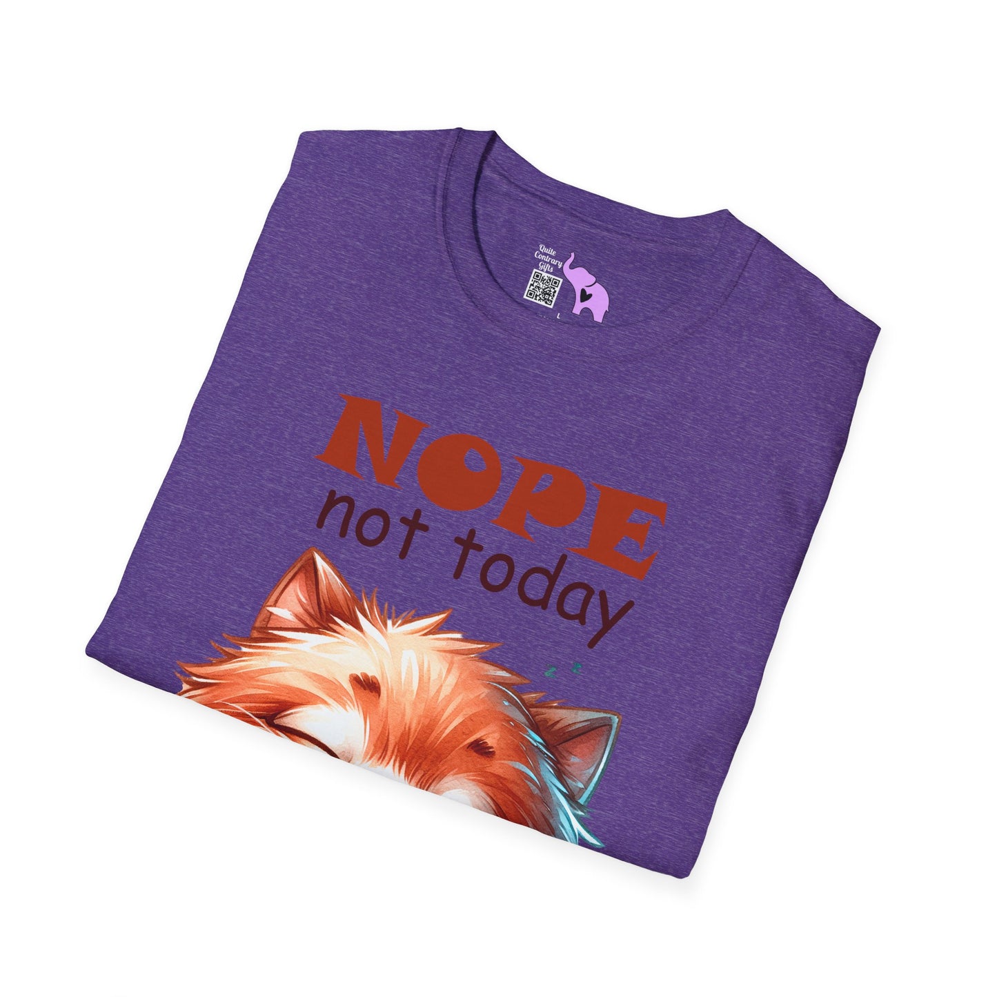 Nope Not Today; Not Tomorrow Either (Cat) Adult T-shirt