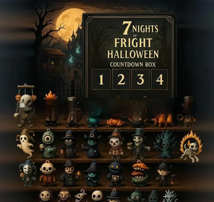 31 Night Scare Halloween Countdown Box With Doll Advent Countdown Box