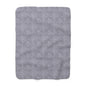 Greyish Purple Flower Print Sherpa Fleece Blanket