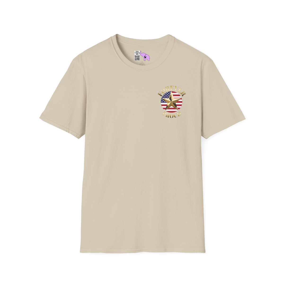 Gold Star Grandpa Forever Proud Adult T-shirt