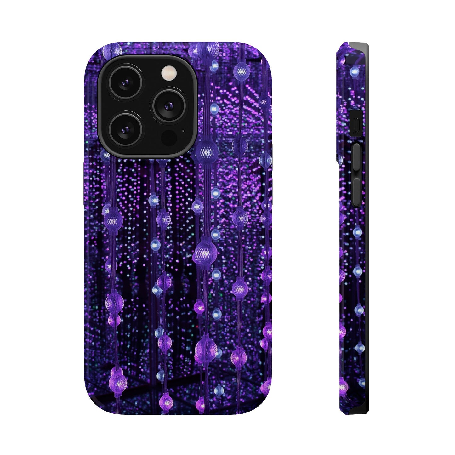 Purple Raindrops MagSafe® Compatible Tough Case for iPhone